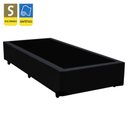 Ver imagem 2 de Cama Box Solteirão Sintético Preto Emth 96x203x40