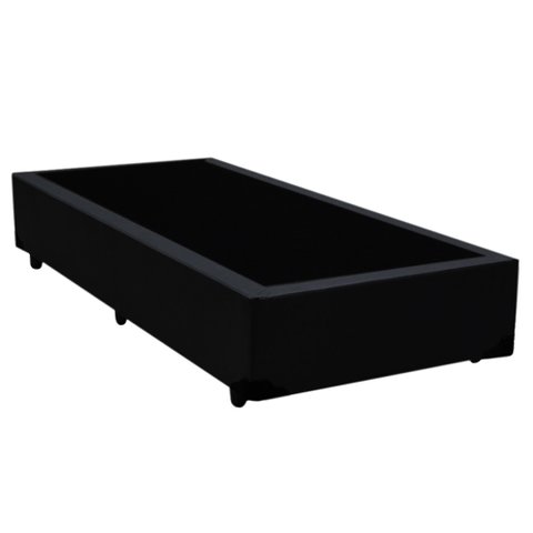 Cama Box Solteirão Sintético Preto Emth 96x203x40