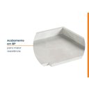 Ver imagem 4 de Tampo para Balcão Canto Reto Ipanema CabeCasa MadeiraOriginals Branco/Mármore