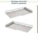 Ver imagem 5 de Tampo para Balcão Canto Reto Ipanema CabeCasa MadeiraOriginals Branco/Mármore