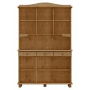 Ver imagem 2 de Cristaleira Madeira Maciça 5 Portas 129 Cm 8925 Freijo Milani Store Freijo