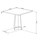 Ver imagem 4 de Conjunto Sala de Jantar 4 Lugares Quadrada Cadeiras Estofadas Espanha Yescasa