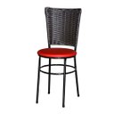 Ver imagem 2 de 2 Cadeiras para Mesa Preta Hawai Marrom:vermelho