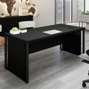 Ver imagem 1 de Mesa de Escritório Diretor com Caixa de Tomadas e Porta Objetos 180cm Corporate Preto