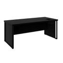 Ver imagem 2 de Mesa de Escritório Diretor com Caixa de Tomadas e Porta Objetos 180cm Corporate Preto