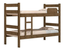 Ver imagem 3 de Kit Beliche de Solteiro Marrom com Escada Madeira Reforçada 100% Mdf + 1 Colchão de Espuma D28 Solte
