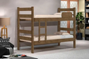 Ver imagem 2 de Kit Beliche de Solteiro Marrom com Escada Madeira Reforçada 100% Mdf + 1 Colchão de Espuma D28 Solte