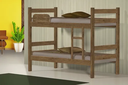 Ver imagem 4 de Kit Beliche de Solteiro Marrom com Escada Madeira Reforçada 100% Mdf + 1 Colchão de Espuma D28 Solte