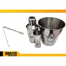 Kit Caipirinha Profissional Coqueteleira 250ml 4 Peças Inox - 3