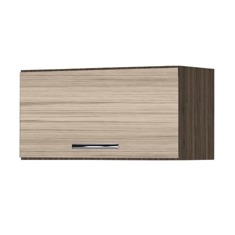 Armário Aéreo Cozinha Geladeira 1 Porta 60 cm Castanho Avelã 1733 AJL Móveis