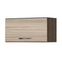 Ver imagem 1 de Armário Aéreo Cozinha Geladeira 1 Porta 60 cm Castanho Avelã 1733 AJL Móveis