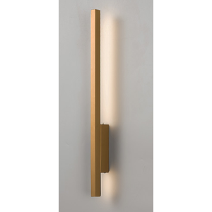 Arandela Polaris Interna Luz Indireta Dourada 12w 3000k Amarela