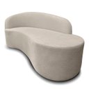 Ver imagem 6 de Sofá Decorativo Divã Forma Orgânica Curvo Bouclé para Salas e Consultorio Aurea