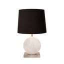 Ver imagem 1 de Base para Abajur Biagio Nickel e Branco (d)22cm (l)12cm (a)37cm 1xe27 40w Bella