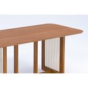 Ver imagem 4 de Mesa de Sala Jantar Regia Natuame C/ Tampo Madeirado Reto 180x90cm Carvalho/cinamomo - Cimol