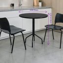 Ver imagem 3 de Mesa Redonda 0,80x0,76m Café Office Preto