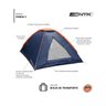 Barraca de Camping Panda 2 Pessoas e Coluna D Água de 600mm Ntk - 9