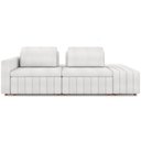 Ver imagem 5 de Sofá Ilha com Puff Living 245cm Amber M03 Bouclê Branco