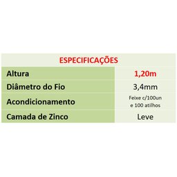 Distanciador Cerca 1,2m c/100 3,4mm Morlan - 4