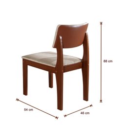 Kit 4 Cadeiras para Sala de Jantar Turim - 5