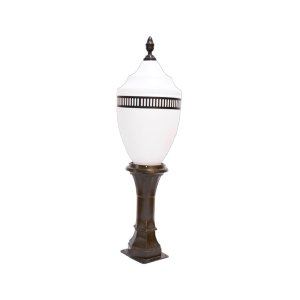 Poste Belmonte Colonial Jardim Praça Alumínio Fundido 120cm Luminárias N. Sra. da Guia