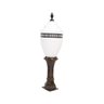 Poste Belmonte Colonial Jardim Praça Alumínio Fundido 120cm Luminárias N. Sra. da Guia - 1