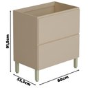 Ver imagem 4 de Balcão para Pia Ambiente Art 80cm Vanilla – Kits Paraná