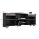Ver imagem 6 de Rack com Painel para TV até 50 Polegadas 160CMX181CM Conjunto Sala de Estar 2 Portas Benevello Cinza