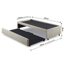 Ver imagem 3 de Bicama Box para Dois Colchões Solteirão Linho