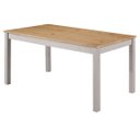 Ver imagem 1 de Mesa de Jantar de Madeira Maciça Cinza Lavado