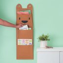 Ver imagem 5 de Cesto Infantil de Parede com 3 Bolsos de Algodão Urso - Oikos