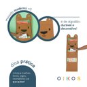 Ver imagem 3 de Cesto Infantil de Parede com 3 Bolsos de Algodão Urso - Oikos