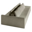 Ver imagem 5 de Sofá Ilha Modulado Milos 342cm Puff Lateral Bouclê Bege Escuro G33 - Gran Belo