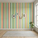 Ver imagem 3 de Papel de Parede Abstrato Listras Coloridas – Coleção Retro Pop