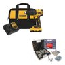 PARAFUSADEIRA FURADEIRA DEWALT + KIT DE BITS E BROCAS MTX - 1