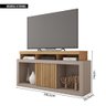 Bancada Rack para Tv até 55 Polegadas Frost Marrom Caemmun - 7