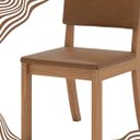 Ver imagem 7 de Kit 2 Cadeiras de Jantar Estofadas Milla Plus - Nature / Corano Caramelo