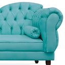Ver imagem 2 de Divã Recamier Namoradeira C/Capitonê+ 02 Puffs-Ecotec Decor