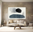 Ver imagem 3 de Quadro Decorativo Moderno Neutro Abstrato para Sala Quarto Casal