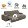 Sofá Retrátil e Reclinável 3 Lugares 2,30m com Molas Stella Suede Adonai Estofados - 3