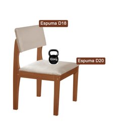 Kit 2 Cadeiras para Sala de Jantar Turim - 6