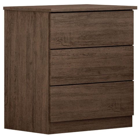 Mesa de Cabeceira 028 New Canion 3 Gavetas Móveis Valverde