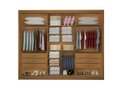 Ver imagem 2 de Guarda Roupa Casal com Espelho 3 Portas 6 Gavetas - Los Angeles-Cinamomo/Off White - Móveis D'Doro