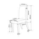 Ver imagem 4 de Conjunto Sala de Jantar Lucerna Mesa 160x80cm Tampo sem Vidro com 6 Cadeiras Venus Mel/blonde/cinza-