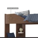 Ver imagem 4 de Beliche para Quarto de Solteiro Indy Marrom/Cacau