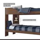 Ver imagem 5 de Beliche para Quarto de Solteiro Indy Marrom/Cacau