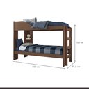 Ver imagem 6 de Beliche para Quarto de Solteiro Indy Marrom/Cacau