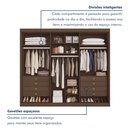 Ver imagem 6 de Guarda Roupa Casal 6 Portas 8 Gavetas Bergamo 100% MDF