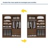 Guarda Roupa Casal 4 Portas 3 Gavetas Roma - 10