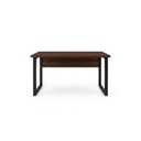 Ver imagem 4 de Mesa Escritório Pé Quadro - 1,20x0,60m - s/ Gavetas - Marsala/Preto - 25469